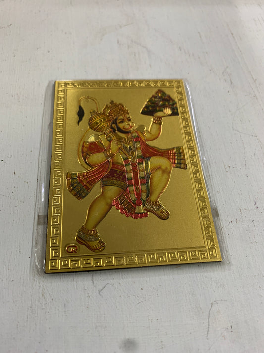 Fridge Magnet - Mettalic Gold Finish - Hanuman - FM204