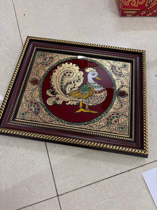 Wall Hanging Frame| Reverse Glass Painting | Tanjore Artwork - PVK17