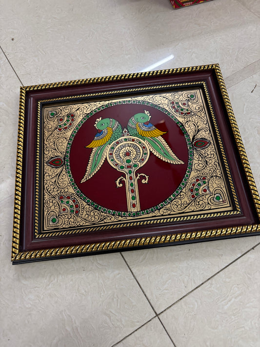 Wall Hanging Frame| Reverse Glass Painting | Tanjore Artwork - PVK16