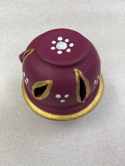 Clay Anaya vilakku - Agal Vilakku with Lid - Diya - ANL1