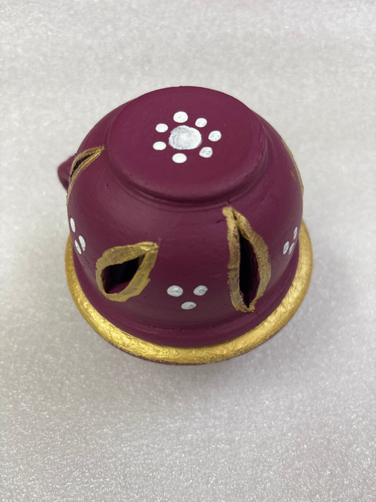 Clay Anaya vilakku - Agal Vilakku with Lid - Diya - ANL1