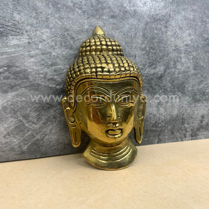 Wall Hanging Brass Buddha Face - BF01