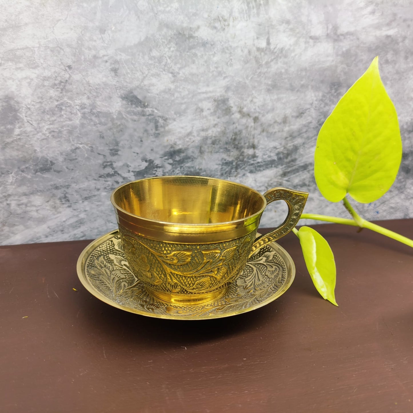 Brass Cup and Saucer - BR18-C