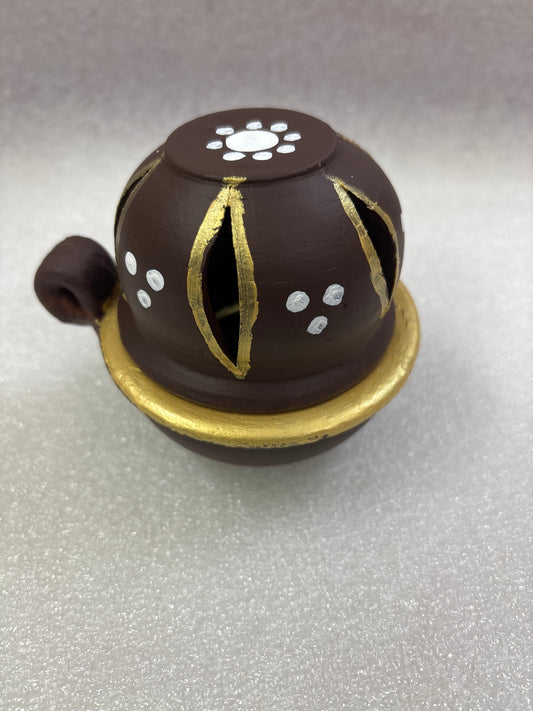 Clay Anaya vilakku - Agal Vilakku with Lid - Diya - ANL1