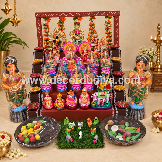 5 Step Clay Dolls Golu - Entire Set - CG104