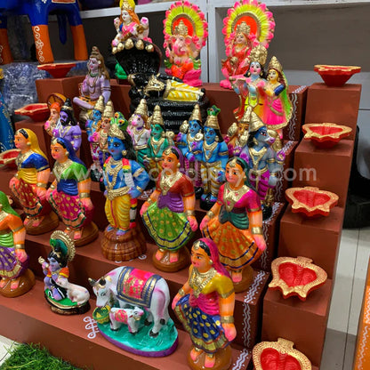 5 Step Clay Idols Golu - Entire Set - CG4