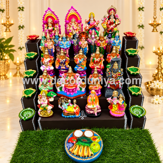 5 Step Clay Idols Golu - Entire Set - CG101