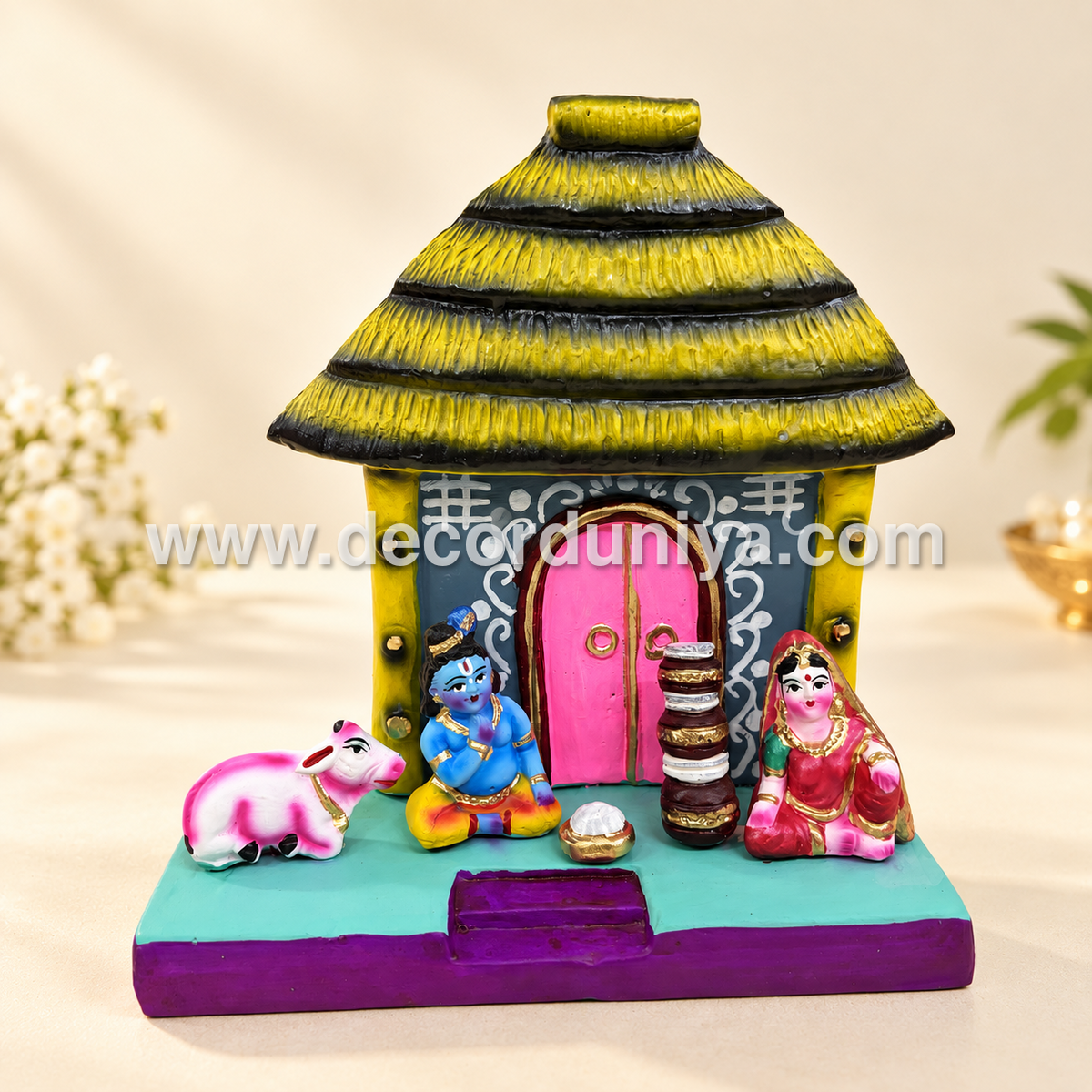 Yashoda Krishna Sappadu Set | Decor Duniya Golu Doll | Navaratri Golu Dolls - SAP73