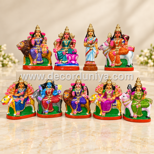 Navadurga Golu Doll Set | Nine Forms of Goddess Durga Navaratri Golu Bommai – TK920