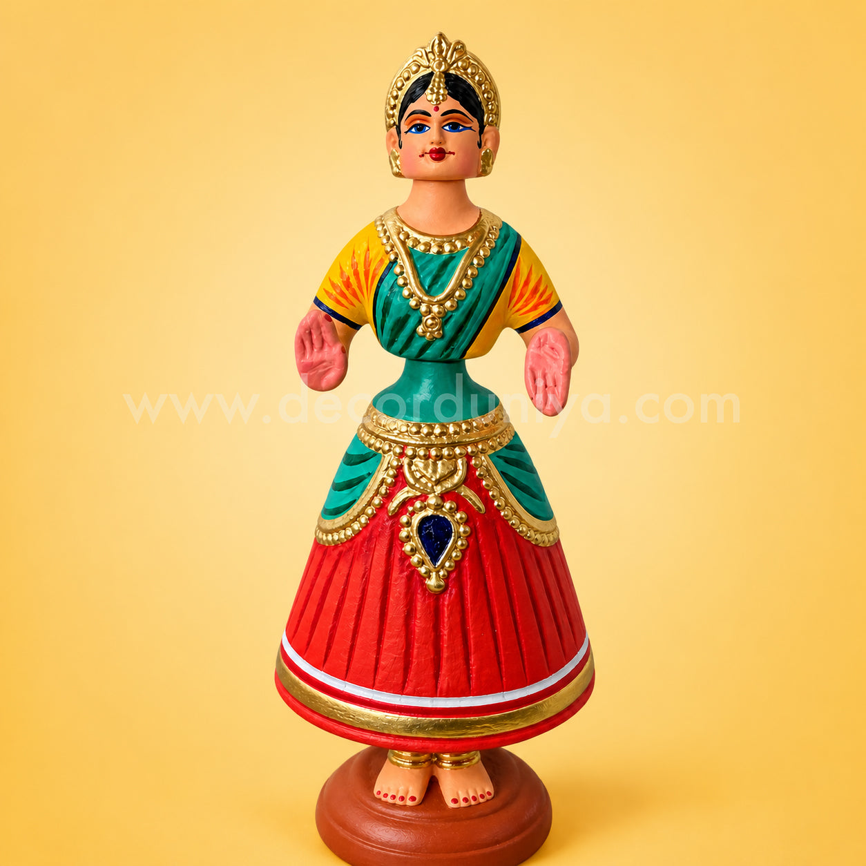 Thanjavur Dancing Doll | Height - 12 inches - TD128-CC