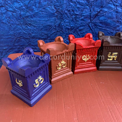 Clay Vilakku, Thulasi Maadam Diya - Set of 6 Pcs - DD10
