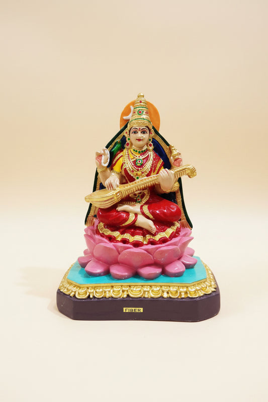 Saradha Devi with Veena | Fibre Golu Bommai | Decor Duniya Golu Dolls | Navaratri Golu Bommai - DN96