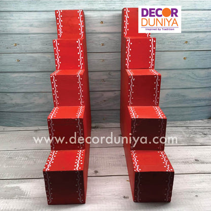 5 Step Diya Stand - Vilakku Padi - DS03