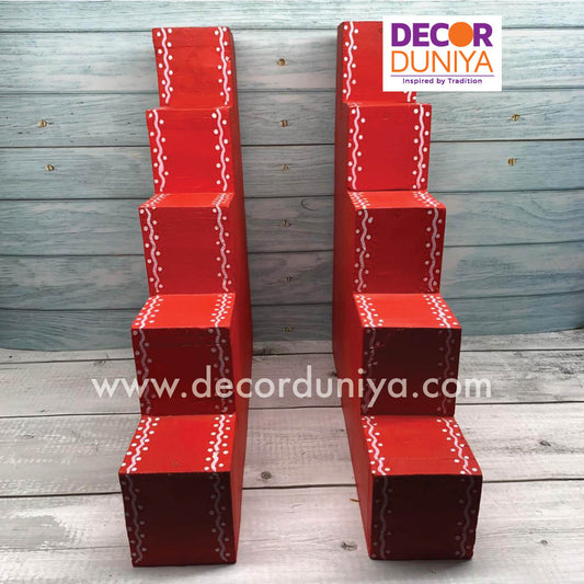 5 Step Diya Stand - Vilakku Padi - DS03