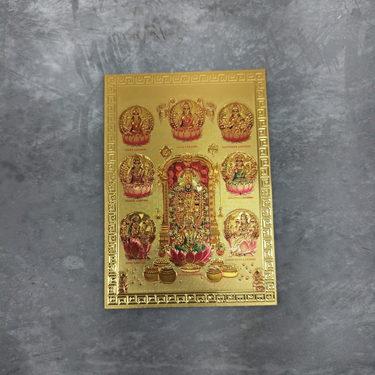 Fridge Magnet - Mettalic Gold Finish - Ashta Perumal - FM21