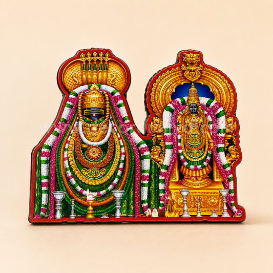 Annamalaiyar & Unnamalai Amman MDF Fridge Magnet | Tiruvannamalai Temple – FMN02