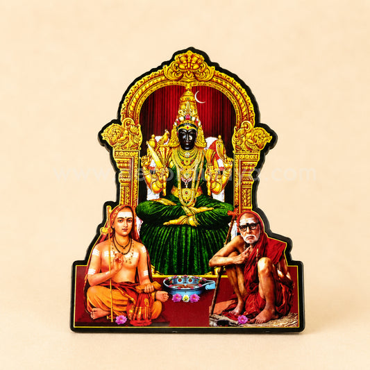 Kamakshi Amman & Maha Periyava MDF Fridge Magnet | Divine Kanchipuram – FMN03