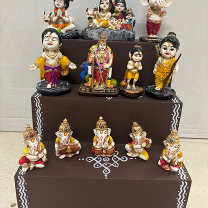 3 Step Miniature Dolls Golu - Entire Set - KG101