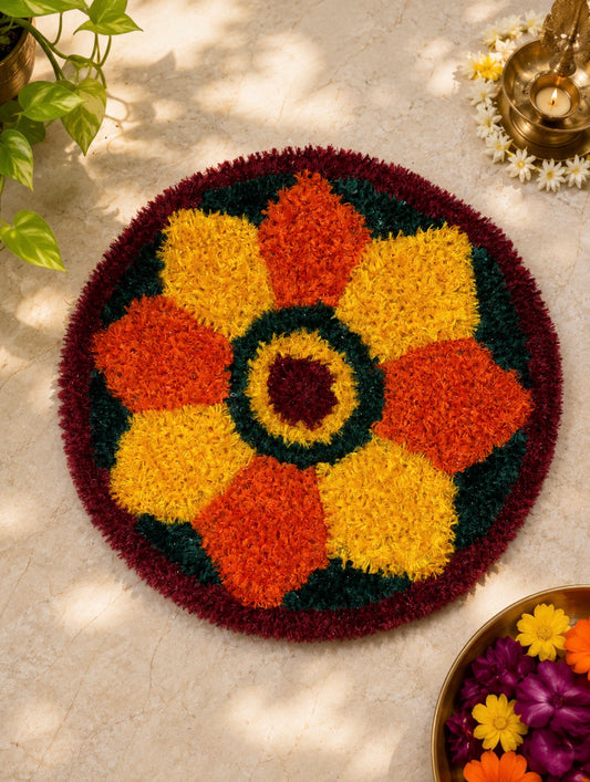 3D Rangoli Mat - Size - 14 inches - ANN3