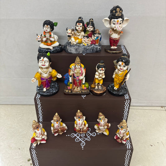 3 Step Miniature Dolls Golu - Entire Set - KG101