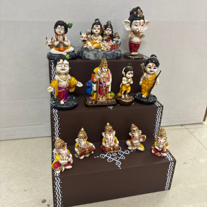 3 Step Miniature Dolls Golu - Entire Set - KG101