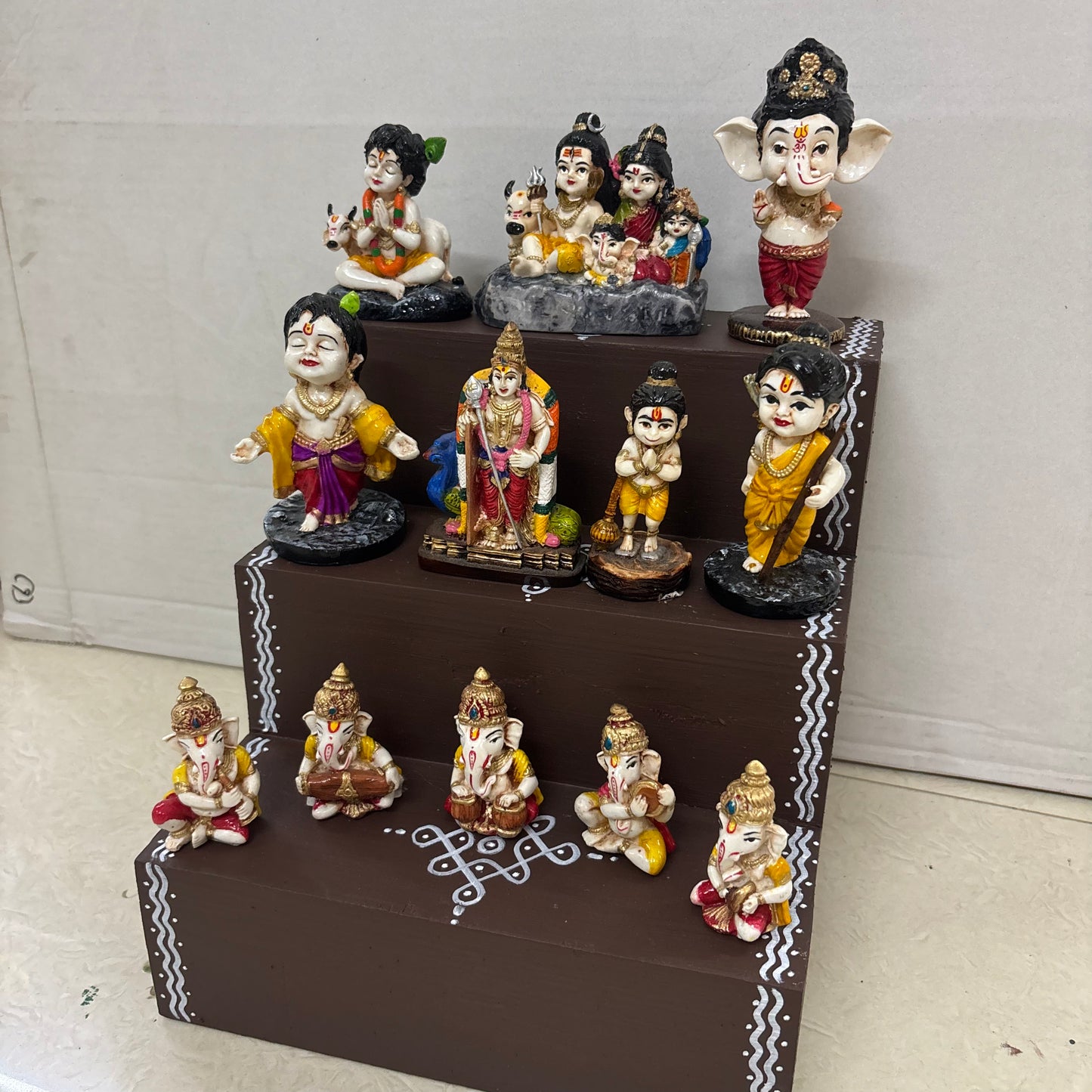 3 Step Miniature Dolls Golu - Entire Set - KG101