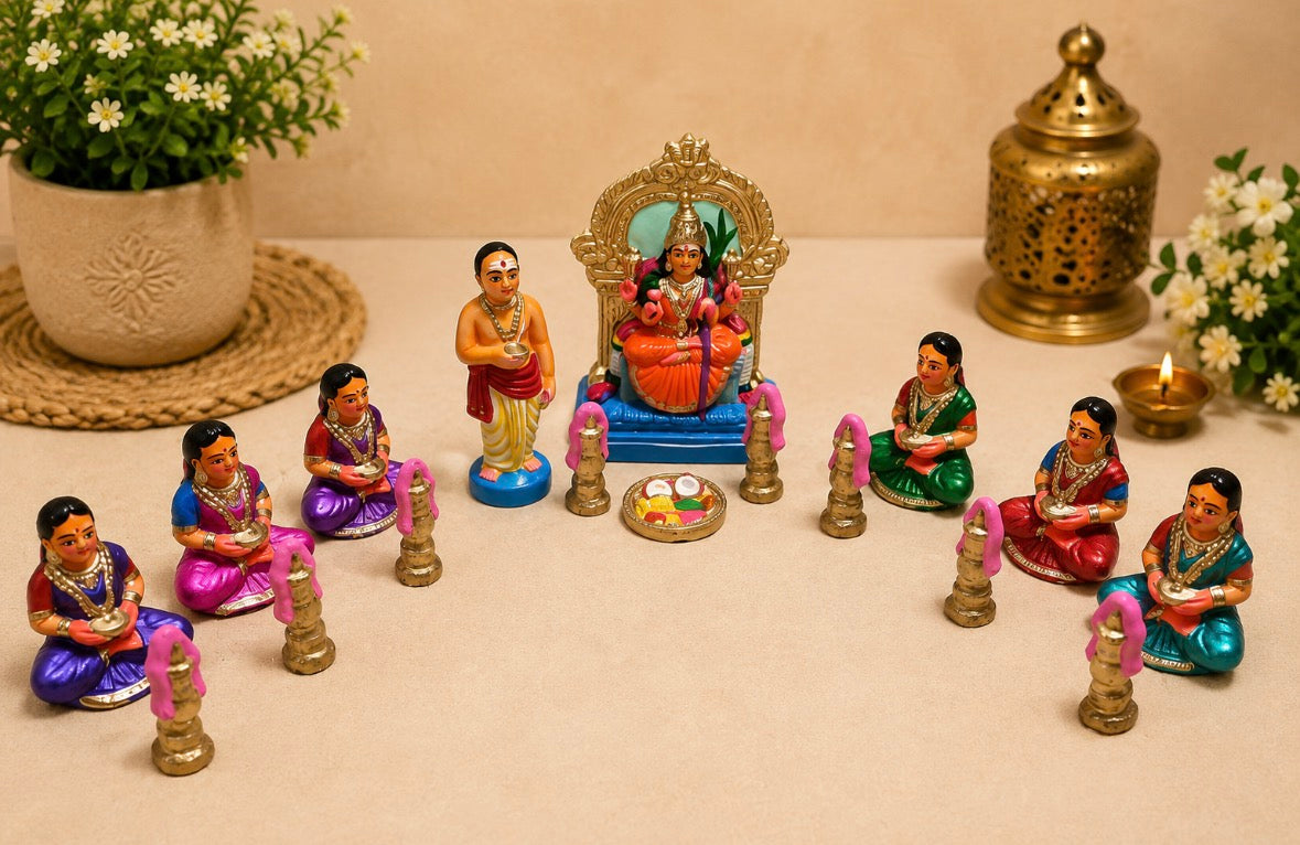 Vilakku Poojai Set |Clay | Set - DVC2