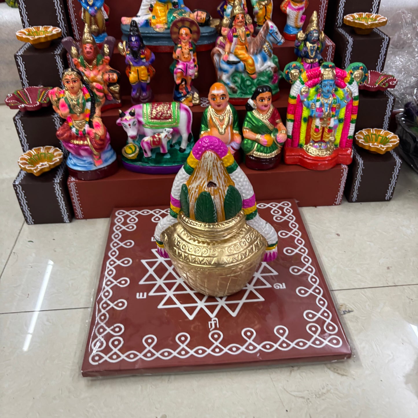 5 Step Clay Dolls Golu - Entire Set - CG109