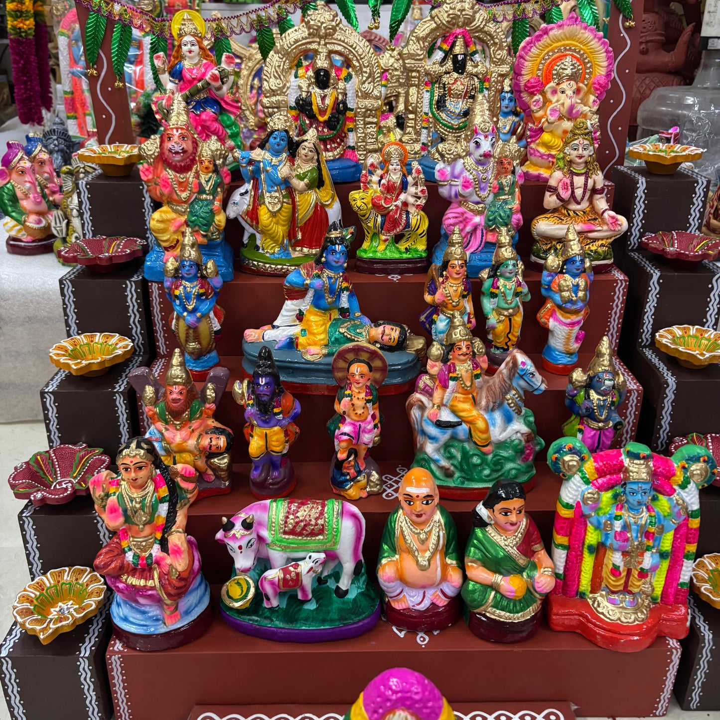 5 Step Clay Dolls Golu - Entire Set - CG109