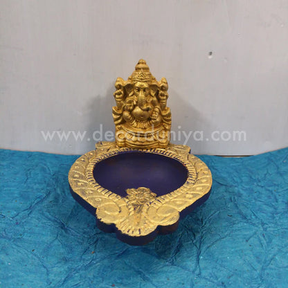 Clay Ganesha Vilakku - GV3