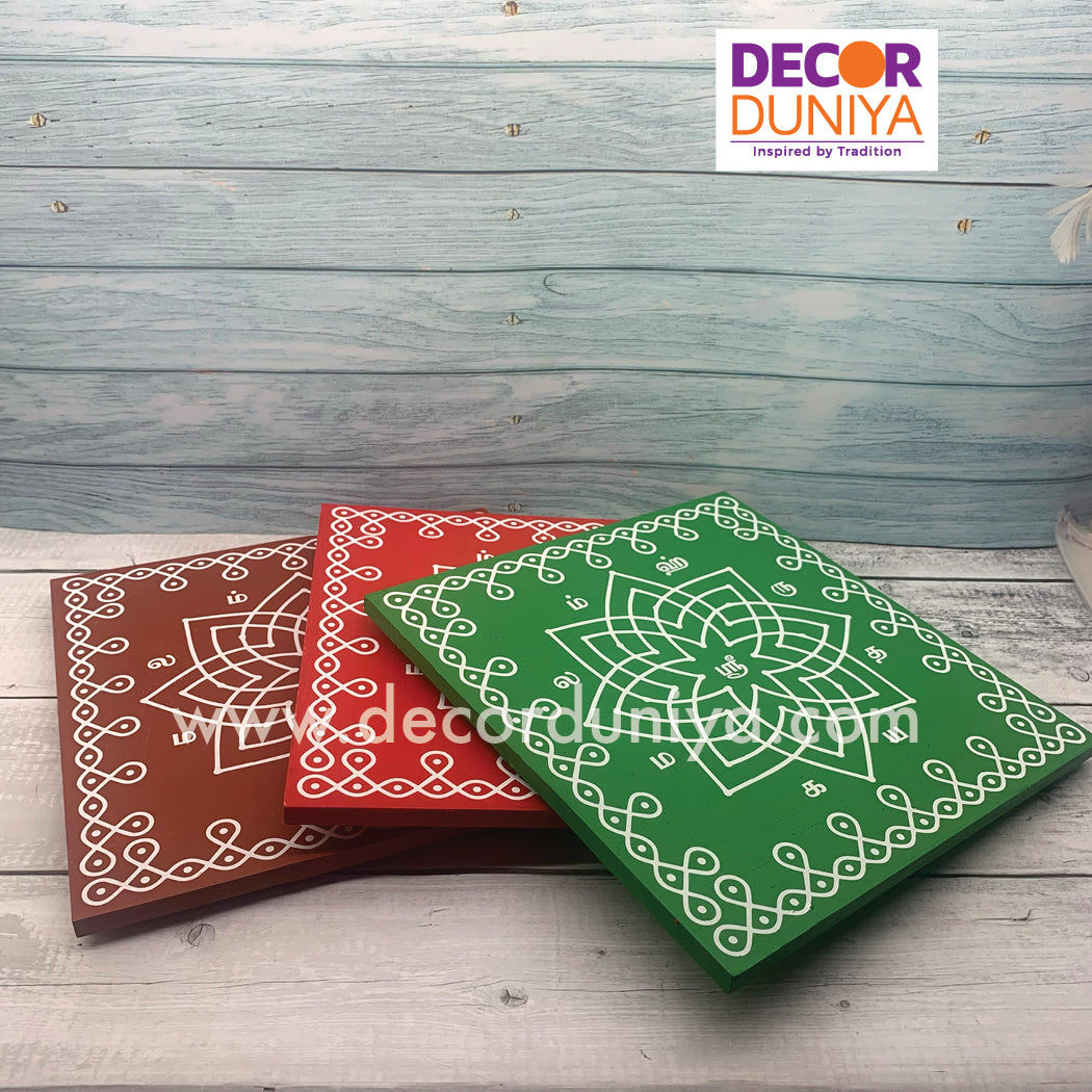 Wooden Kolam Manai - H04