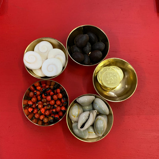 Lakshmi Pooja items combo with Brass Bowl - LP04