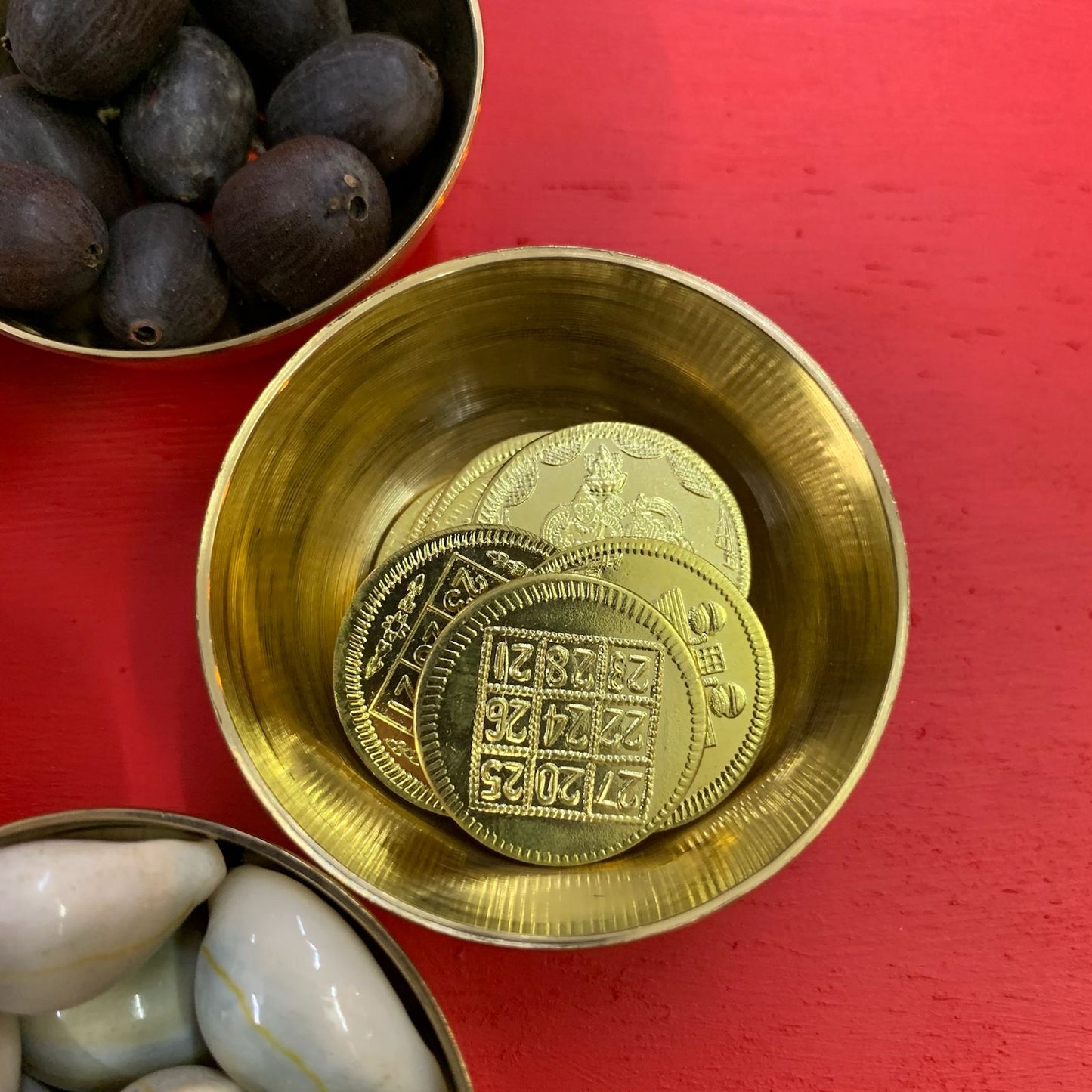 Lakshmi Pooja items combo with Brass Bowl - LP04