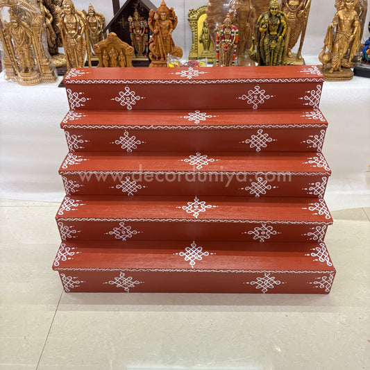 Dismantable 5 Step Golu Padi | 24 inches Width - DGP7