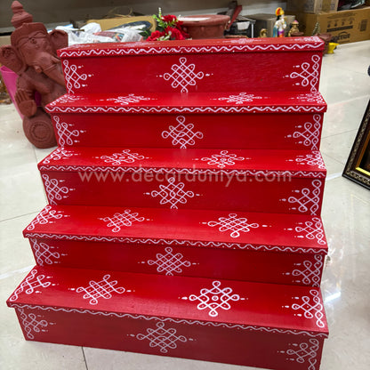 Dismantable 5 Step Golu Padi | 24 inches Width - DGP11