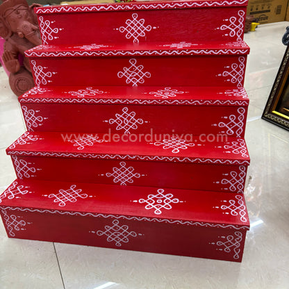 Dismantable 5 Step Golu Padi | 24 inches Width - DGP11