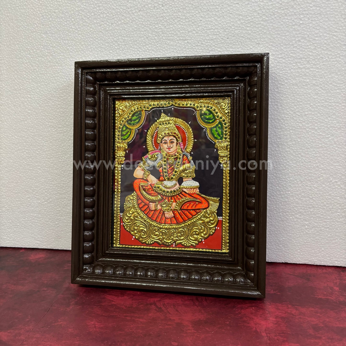 Tanjore Painting | Annapoorani | Chettinad Frame | - Flat Gold Foil  - TPM104