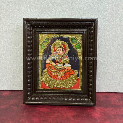 Tanjore Painting | Annapoorani | Chettinad Frame | - Flat Gold Foil  - TPM104