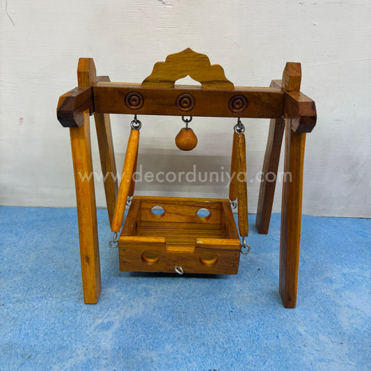 Handcrafted Wooden Jhula - Unjal for God - MW11