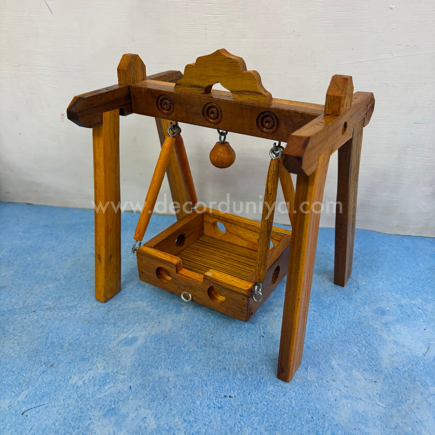 Handcrafted Wooden Jhula - Unjal for God - MW11