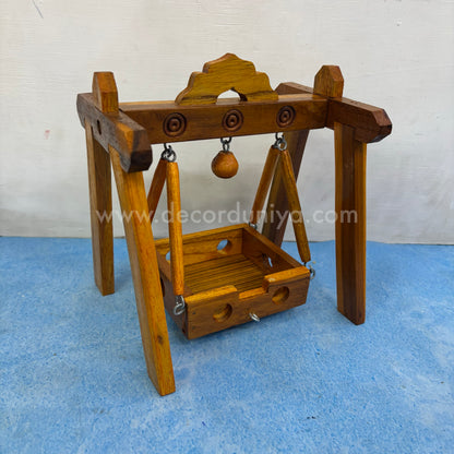 Handcrafted Wooden Jhula - Unjal for God - MW11