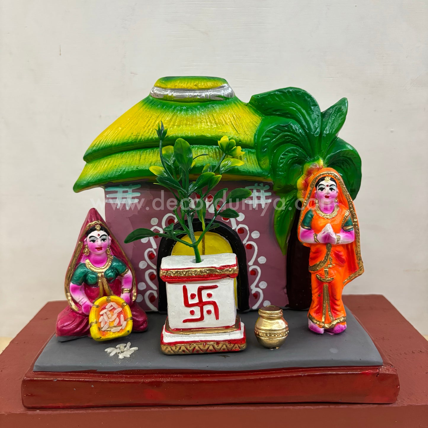 Thulasi Pooja Set | Decor Duniya Golu Doll | Navaratri Golu Dolls - SAP72