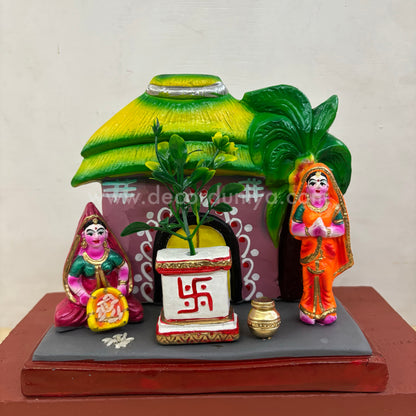 Thulasi Pooja Set | Decor Duniya Golu Doll | Navaratri Golu Dolls - SAP72