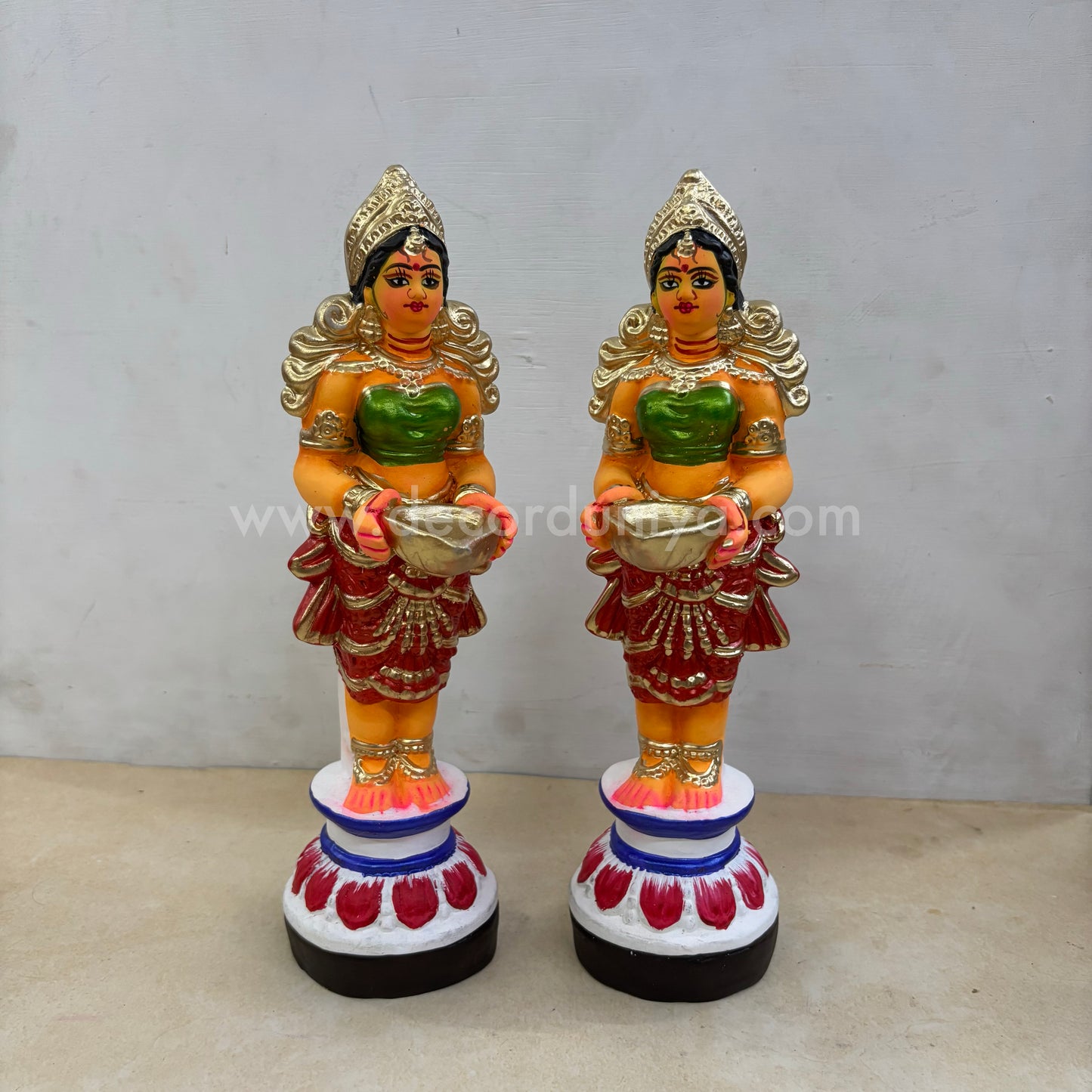 Paavai Vilakku | Paavai Deepam | Height 12 inches | Decor Duniya Golu Doll | Navaratri Golu Dolls - SAP47
