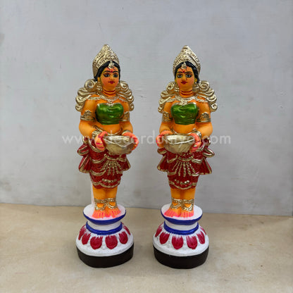 Paavai Vilakku | Paavai Deepam | Height 12 inches | Decor Duniya Golu Doll | Navaratri Golu Dolls - SAP47