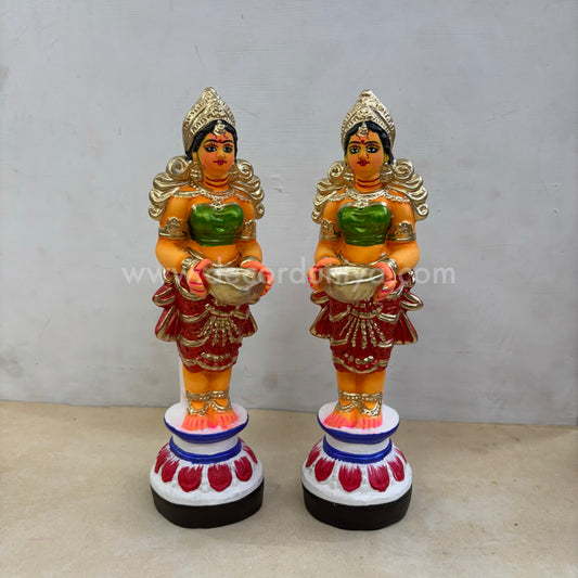 Paavai Vilakku | Paavai Deepam | Height 12 inches | Decor Duniya Golu Doll | Navaratri Golu Dolls - SAP47