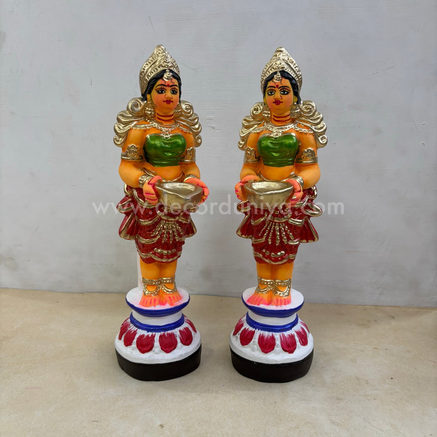 Paavai Vilakku | Paavai Deepam | Height 12 inches | Decor Duniya Golu Doll | Navaratri Golu Dolls - SAP47