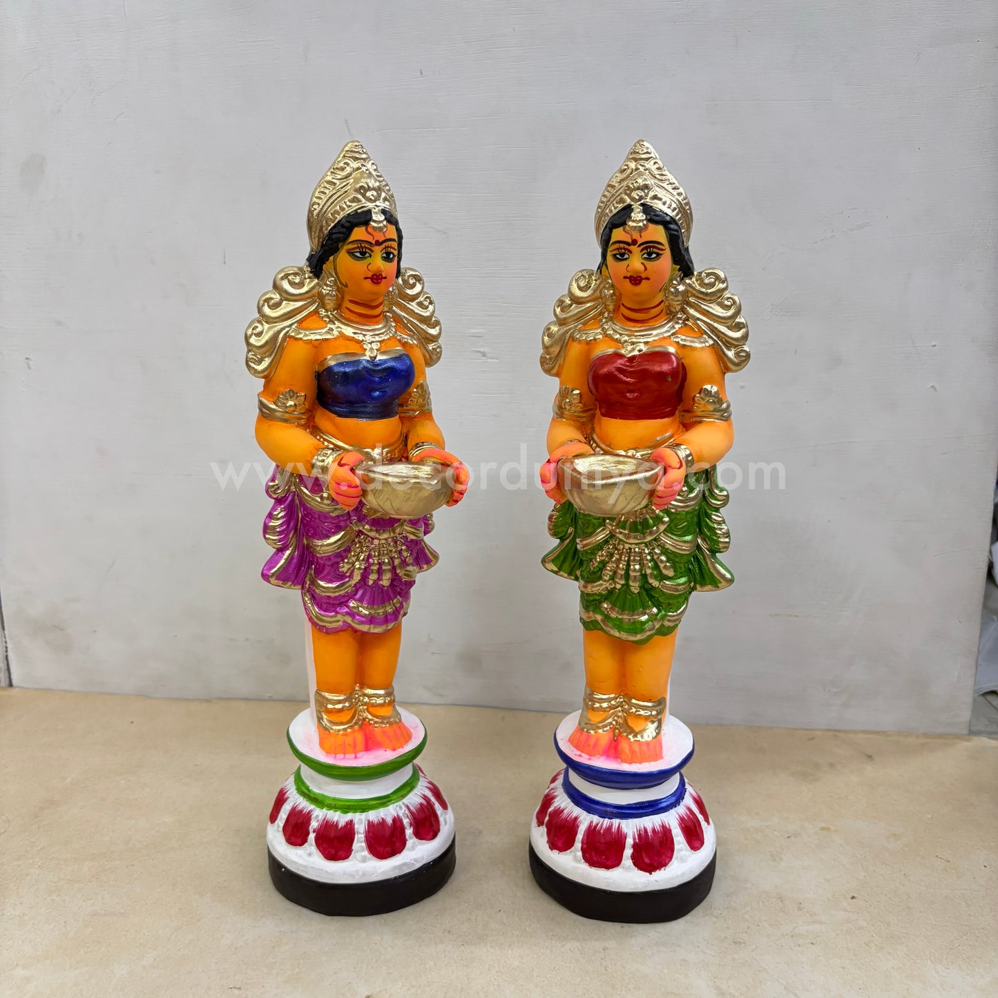 Paavai Vilakku | Paavai Deepam | Height 13 inches | Decor Duniya Golu Doll | Navaratri Golu Dolls - SAP48
