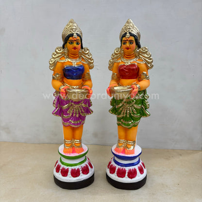 Paavai Vilakku | Paavai Deepam | Height 13 inches | Decor Duniya Golu Doll | Navaratri Golu Dolls - SAP48