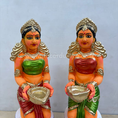Paavai Vilakku | Paavai Deepam | Height 13.5 inches | Decor Duniya Golu Doll | Navaratri Golu Dolls - SAP49